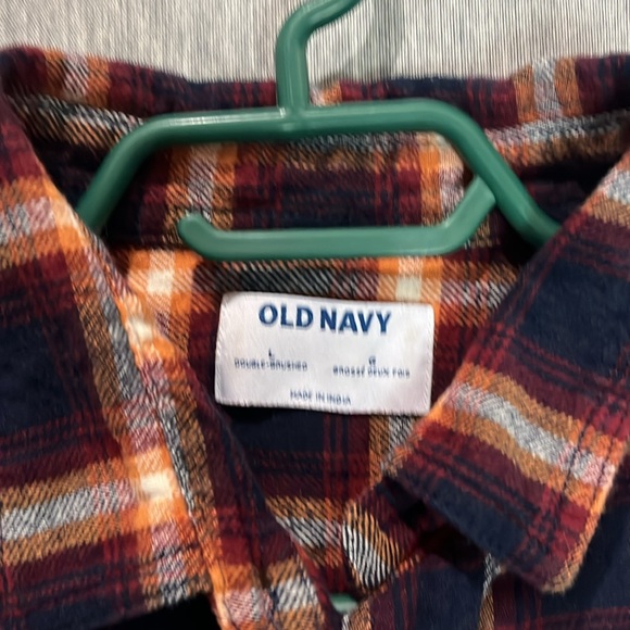 Black and Marron checks long sleeve shirt Old Navy - Picture 2 of 11